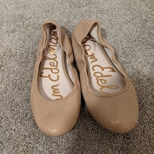 Sam Edelman tan ballet flats